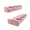 Untitled design (53) Albertina modular sofa - Baby pink