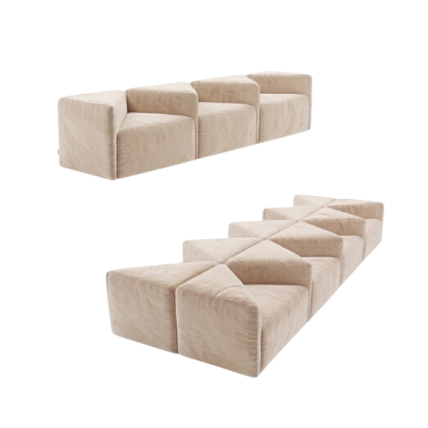 Albertina modular sofa beige rental