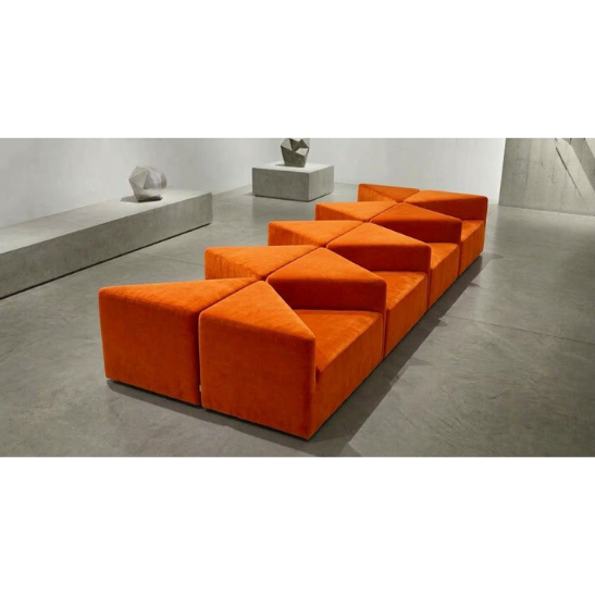 Albertina modular sofa orange 2 rental